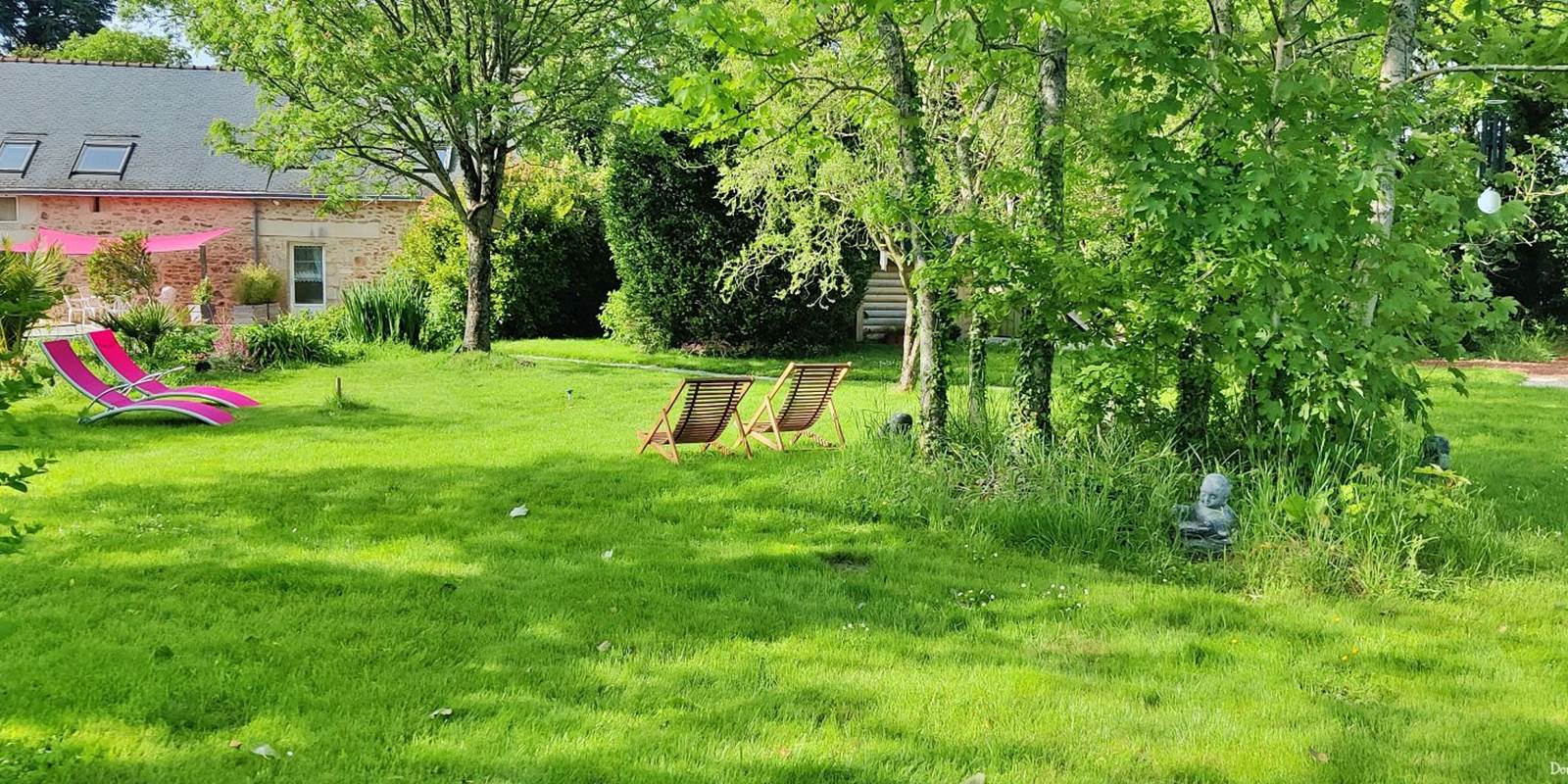 jardin maison d'hôtes bien être spa morbihan bretagne séjour repos détente sommeil anti stress burn out cure ayurvédique