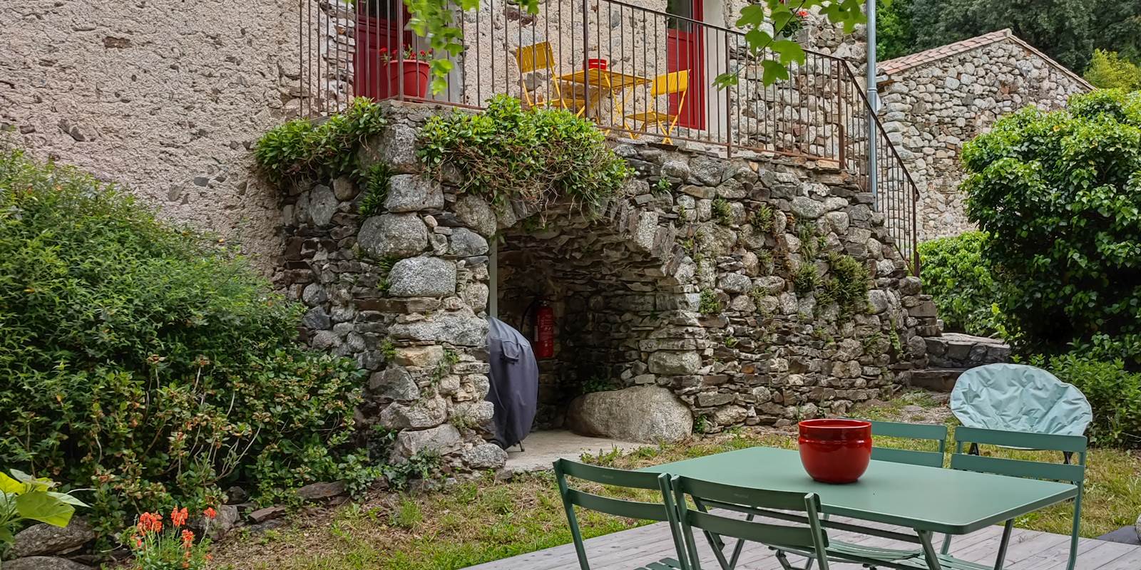 Jardin privatif du gite de la Galineta