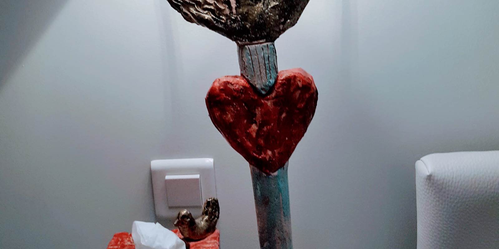 détail luminaire réalisé par jean michel