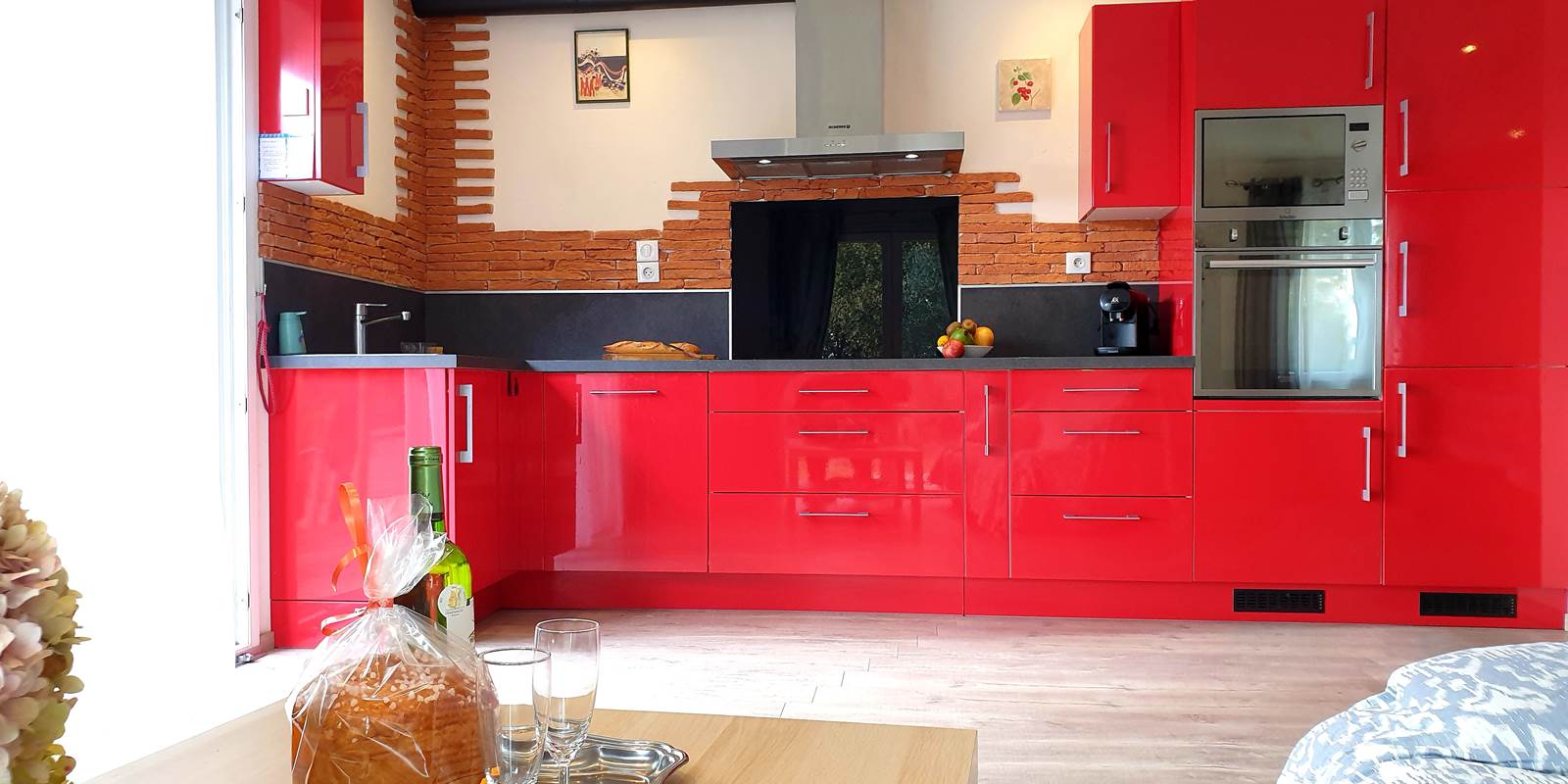 cuisine vue du salon