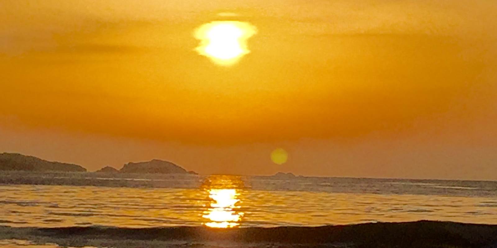 coucher du soleil à hyeres