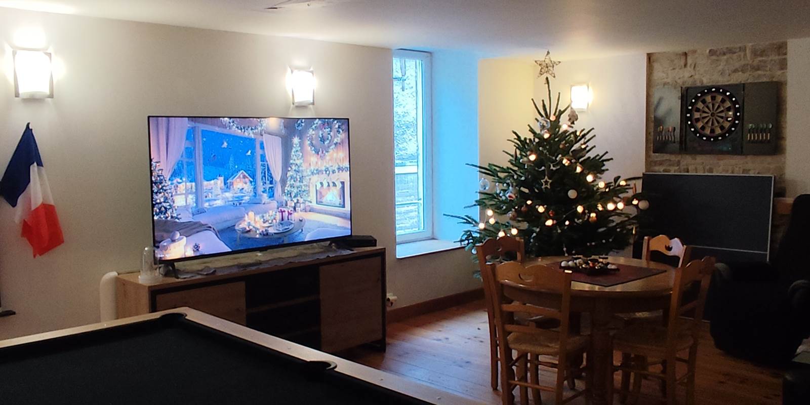 Salle à Noël