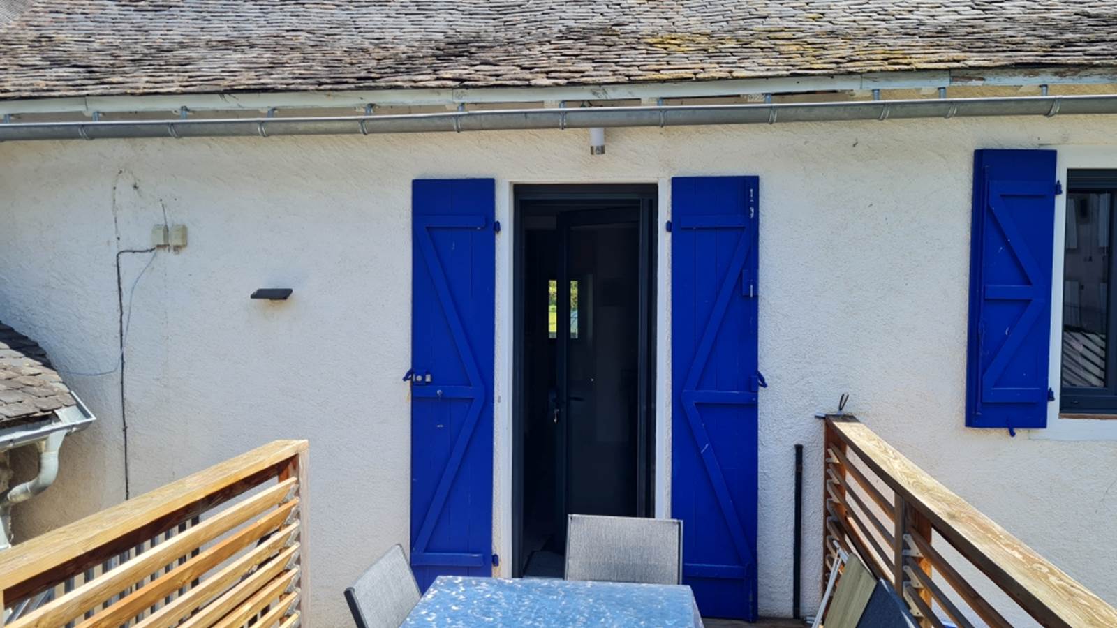 vue entrée sur la terrasse