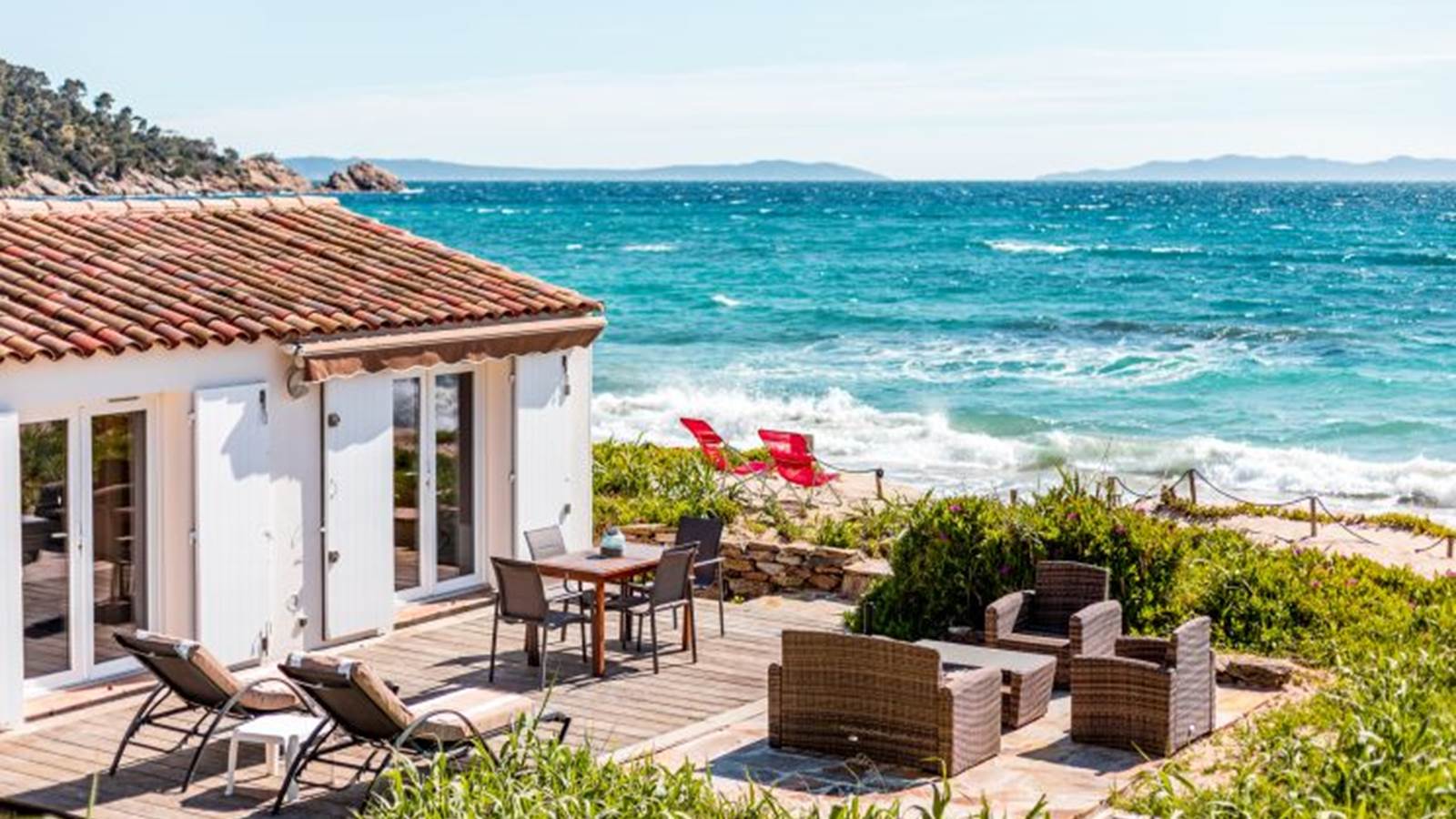 Terrasse bord de mer