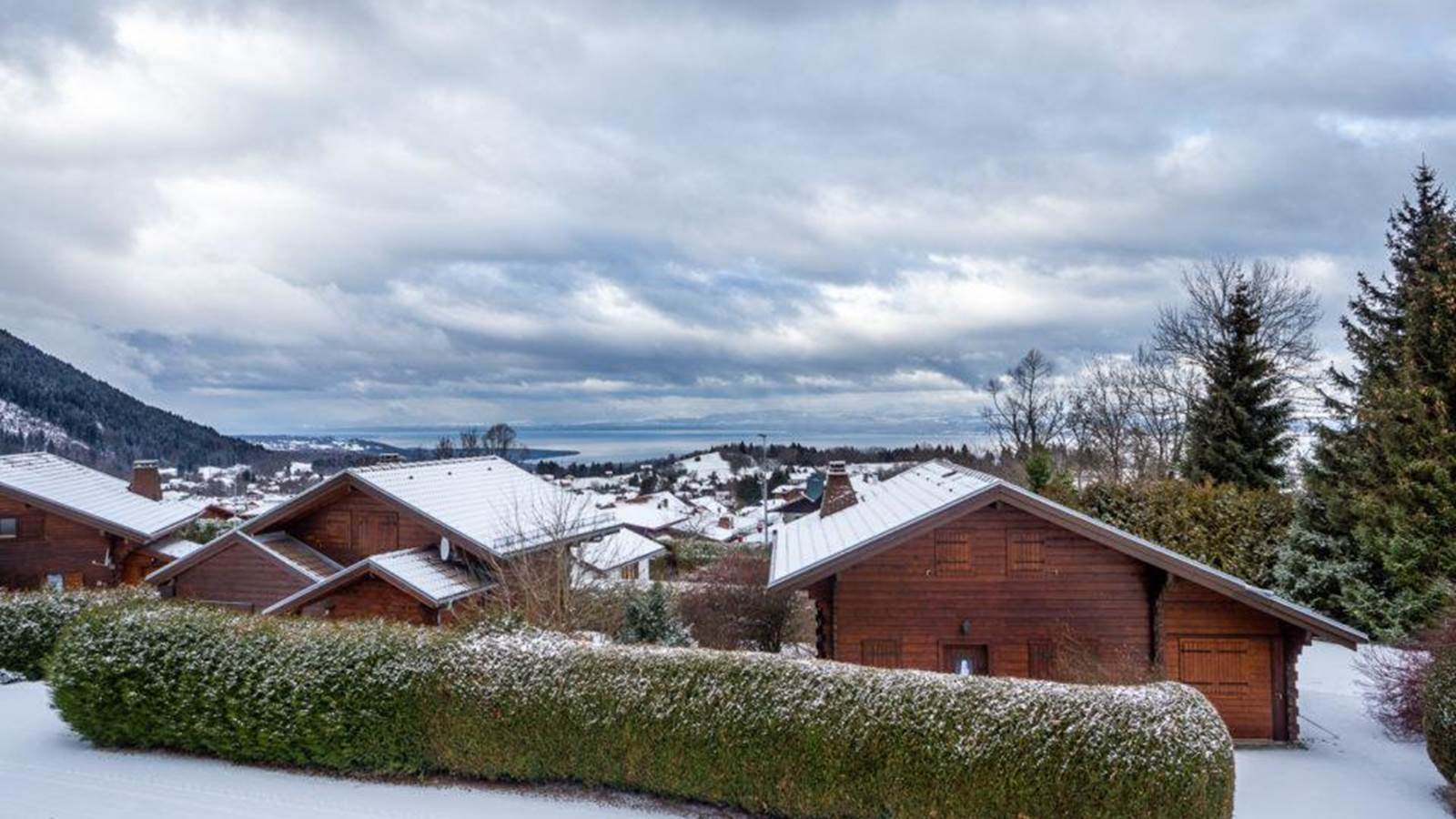 VUE DU BALCON EN HIVER