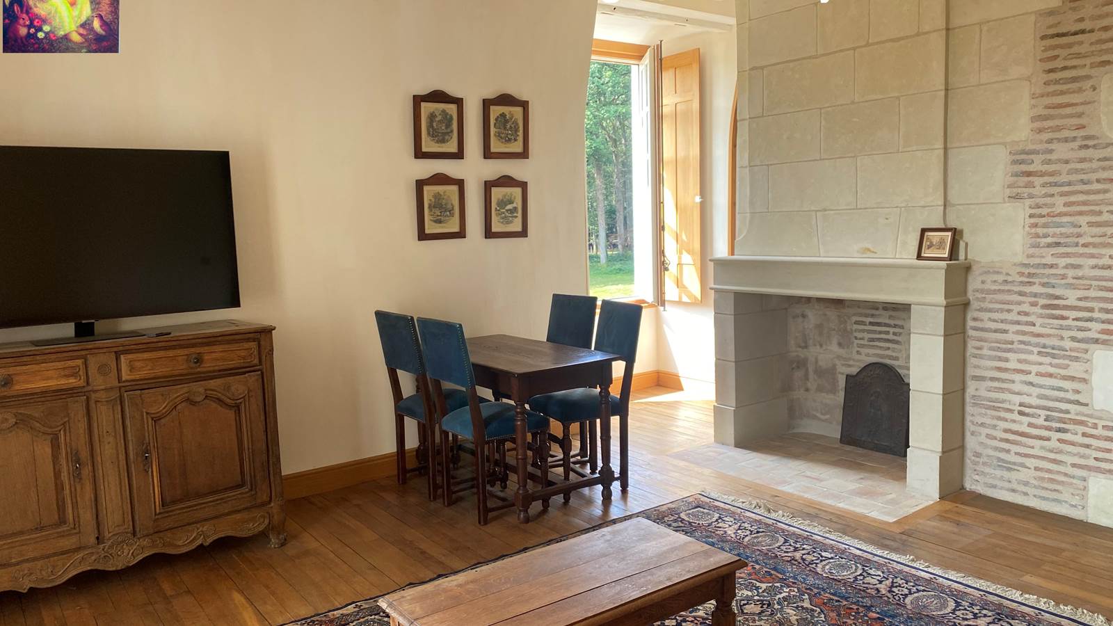 Se´jour avec chemine´e F