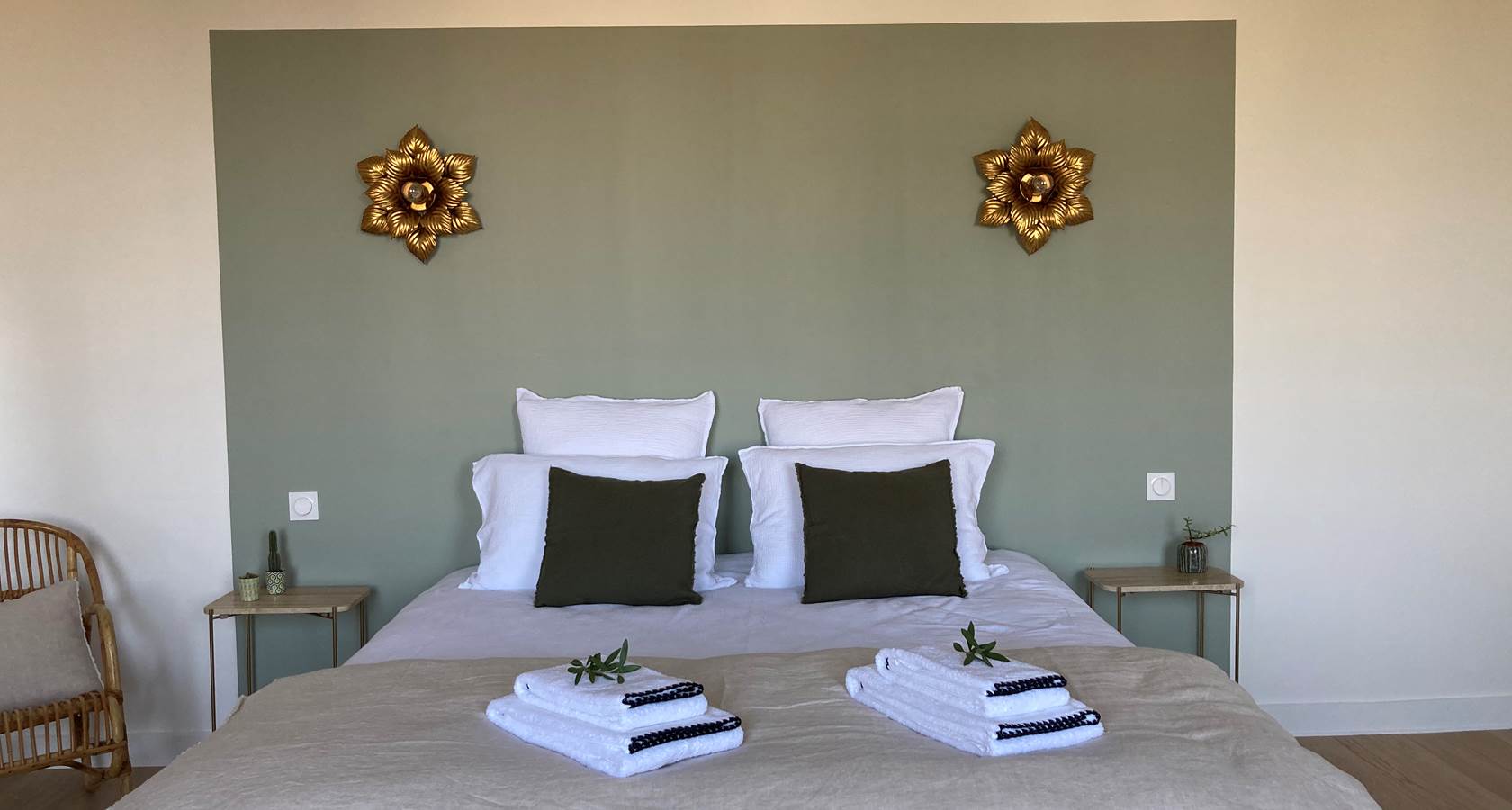 Chambre verte king size