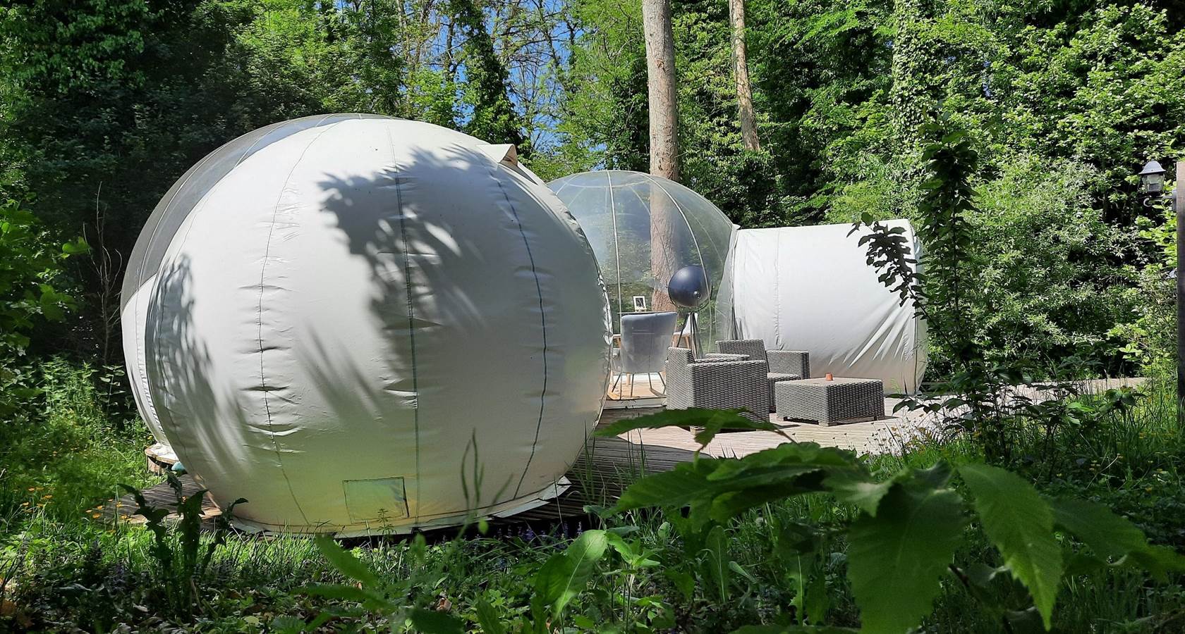 vu sur la maison bulle