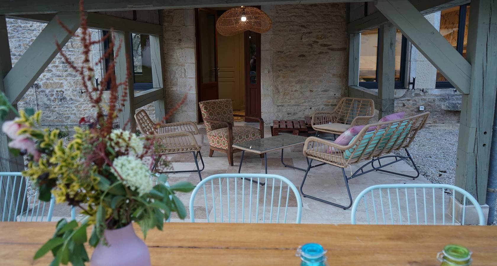 terrasse salon de jardin