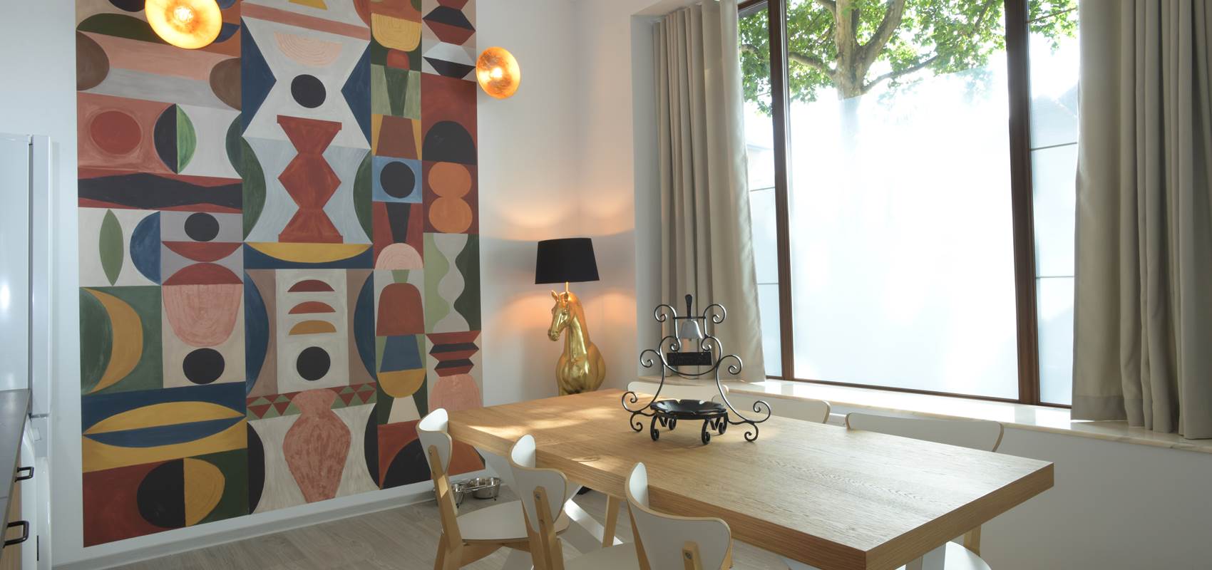 Salle a manger gite cheval blanc Colmar Alsace