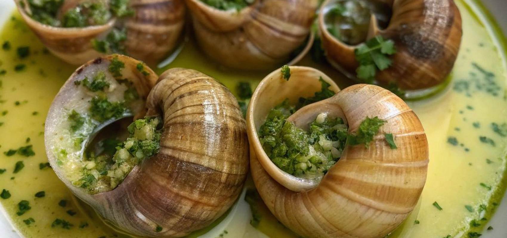 Les escargots au beurre persillé