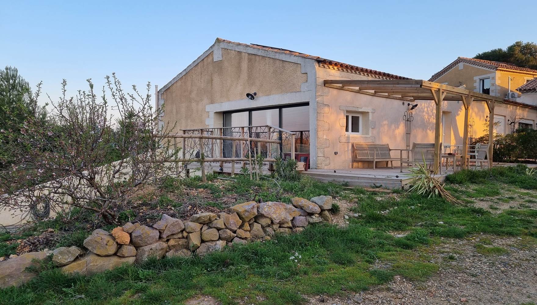 grand gite avec balcon vue nature