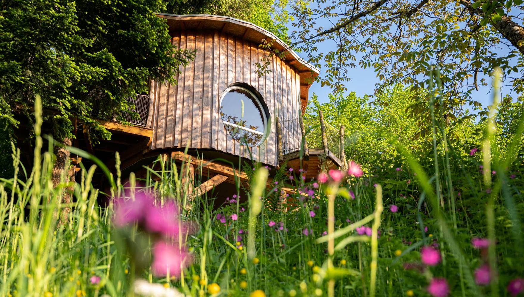 cabane dans les arbre en amoureux