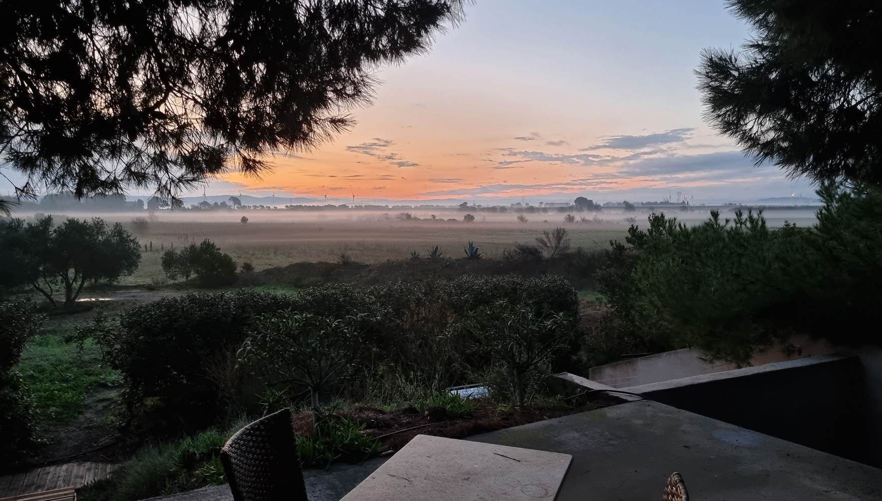 coucher de soleil terrasse privée