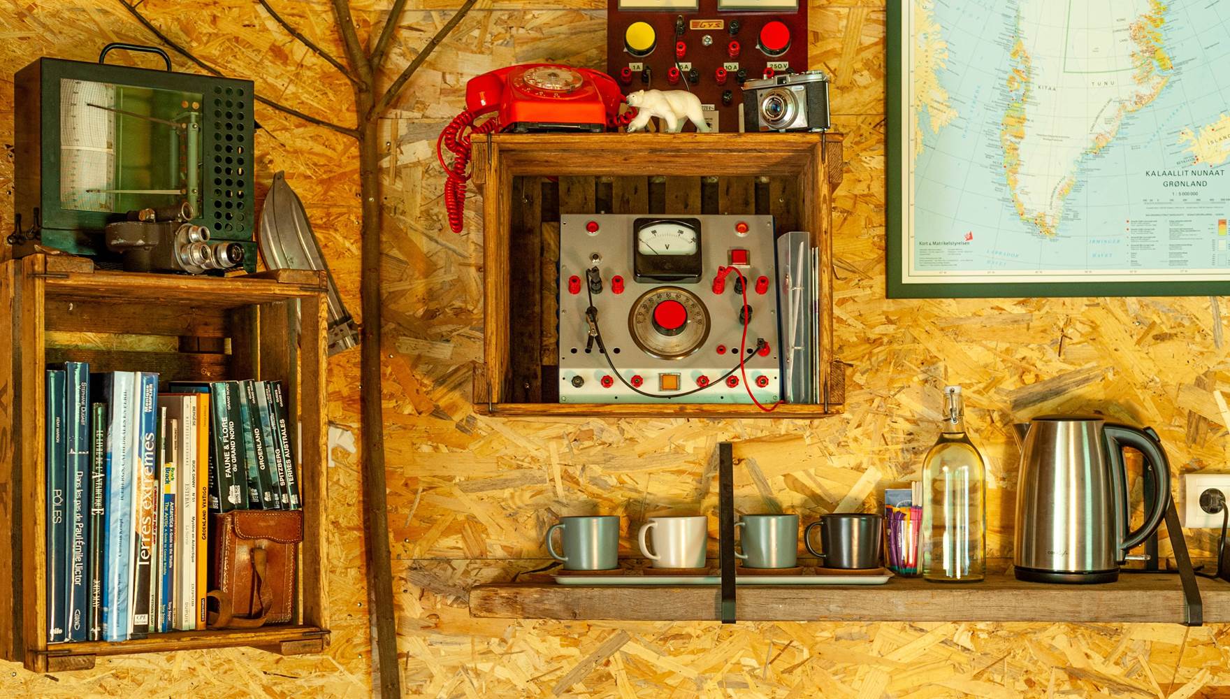 La base arctique et son matériel scientifique