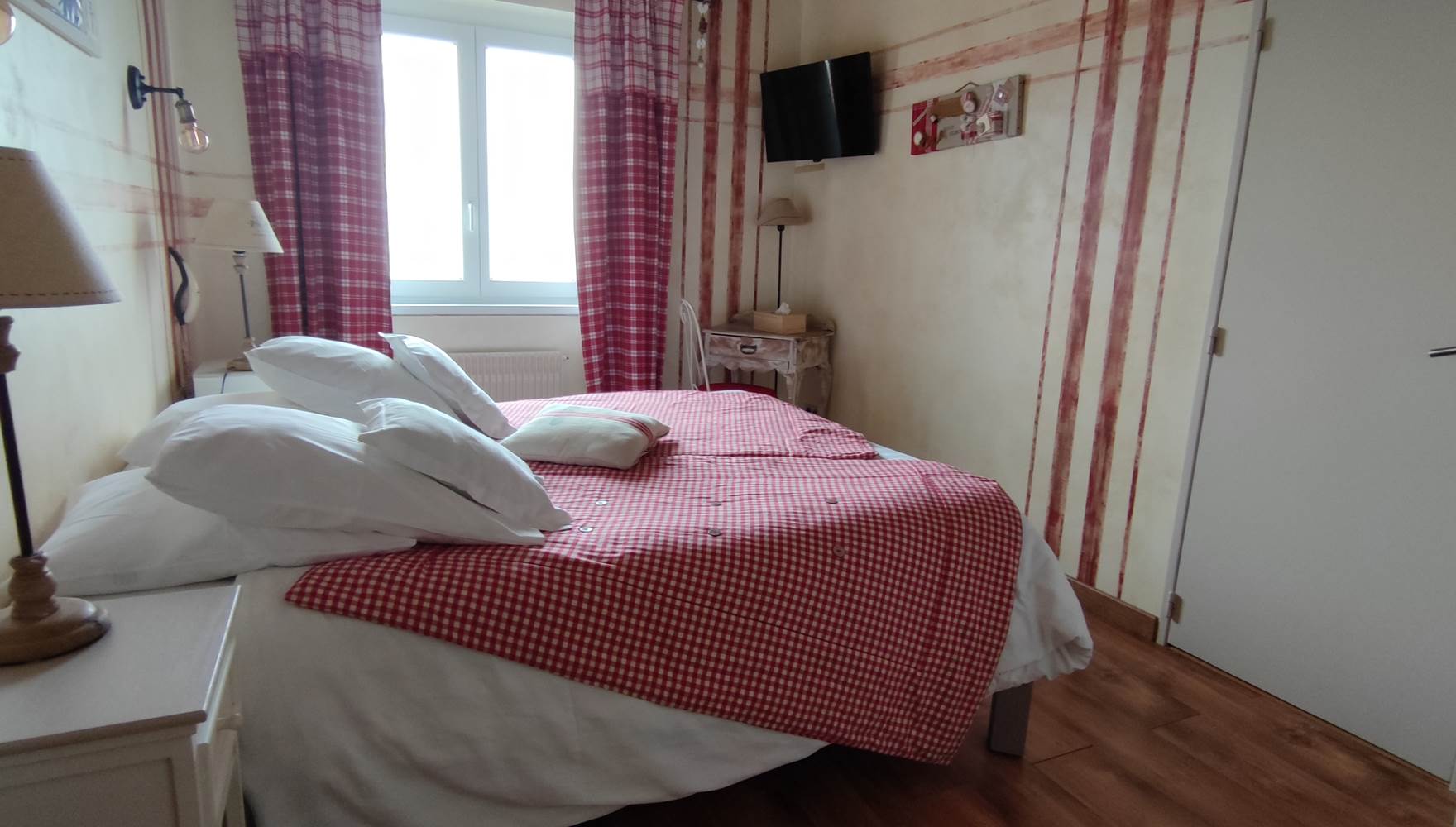 chambre lin et ficelle, lit queen size ou 2 lits simple