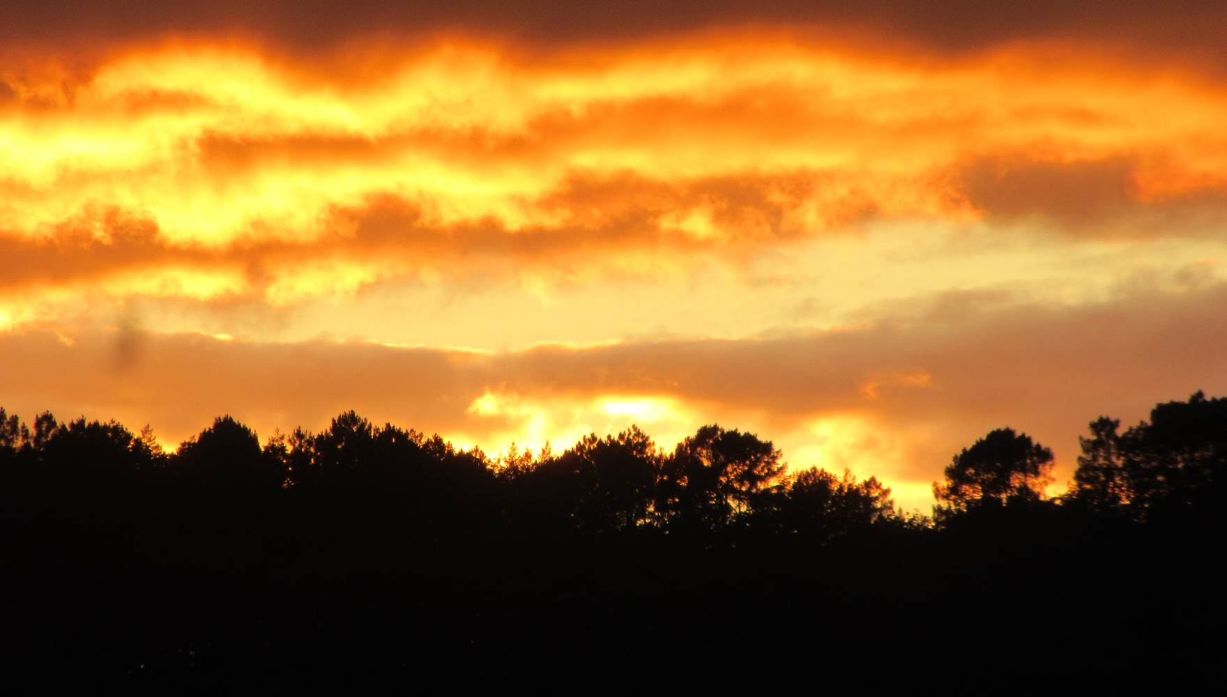coucher de soleil vu de l'espace balnéo