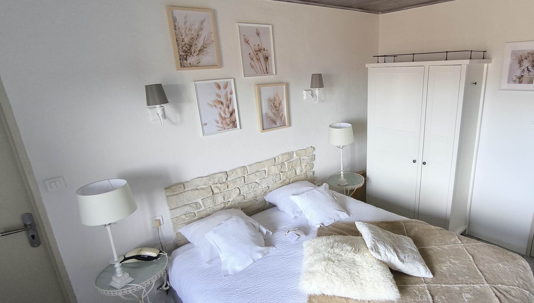 chambre coton, esprit romantique