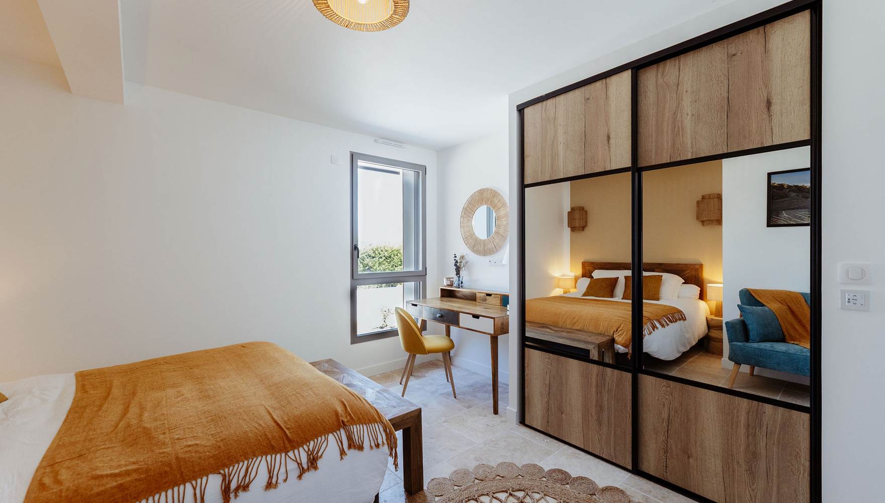 Chambre Safran lit double xo 17