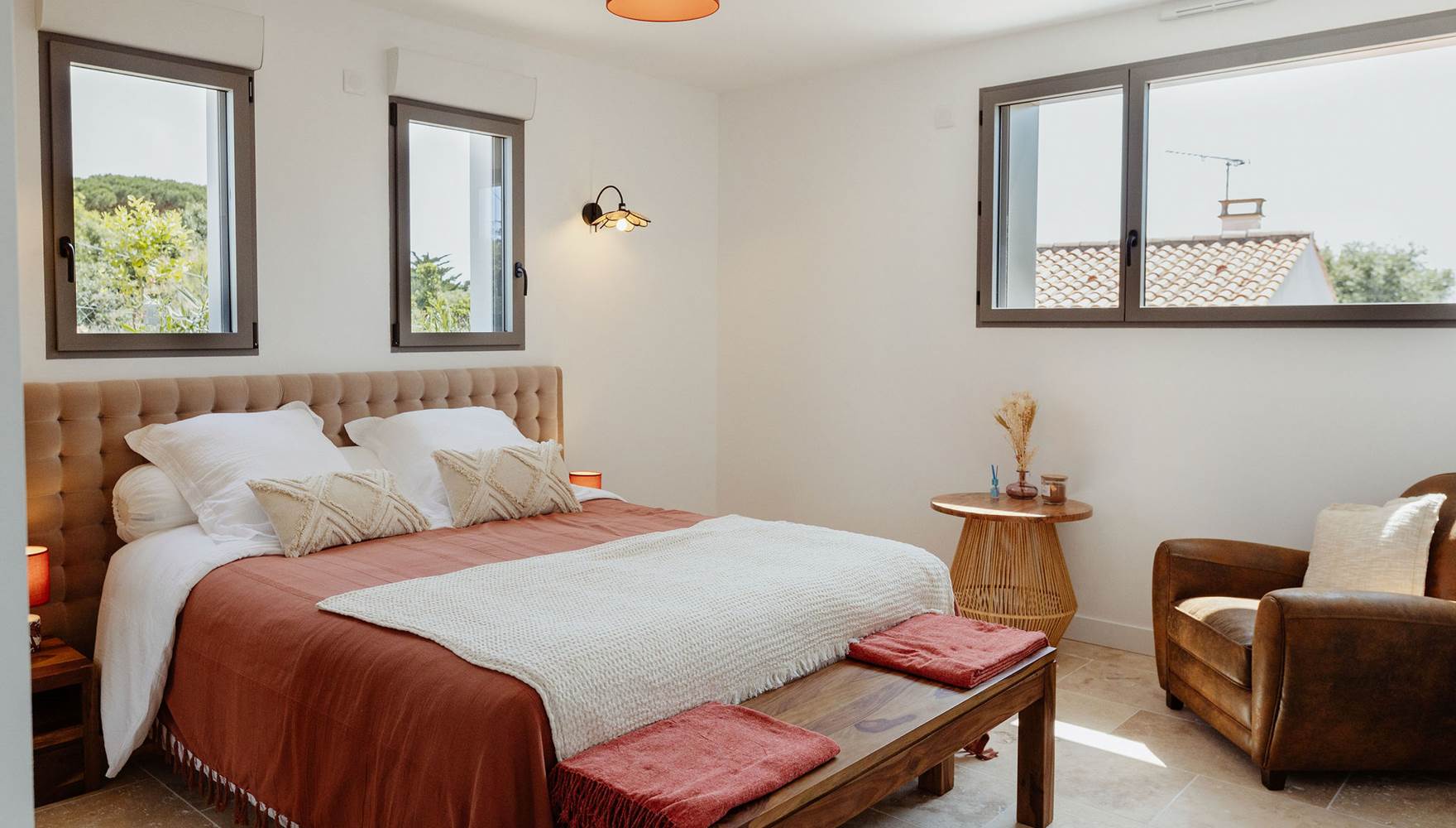 Chambre Terra cota lit double XO 17