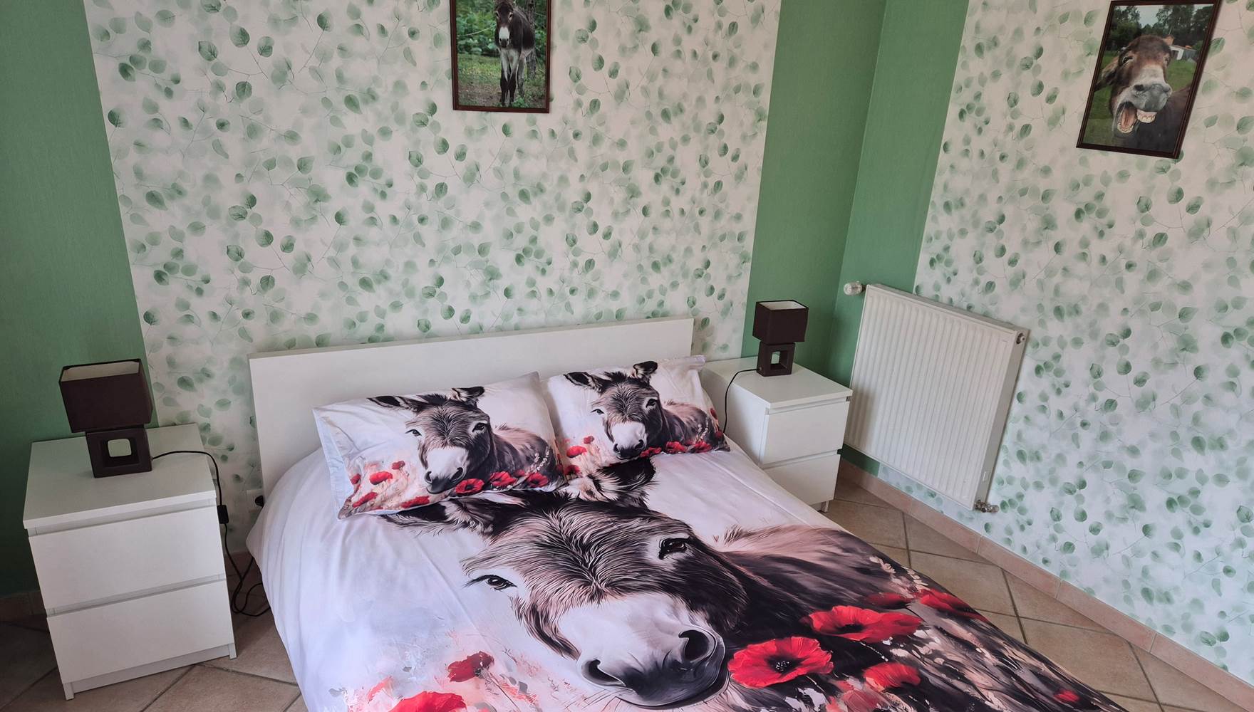 Chambre "ânes" lit double 140X200 fait pour votre confort