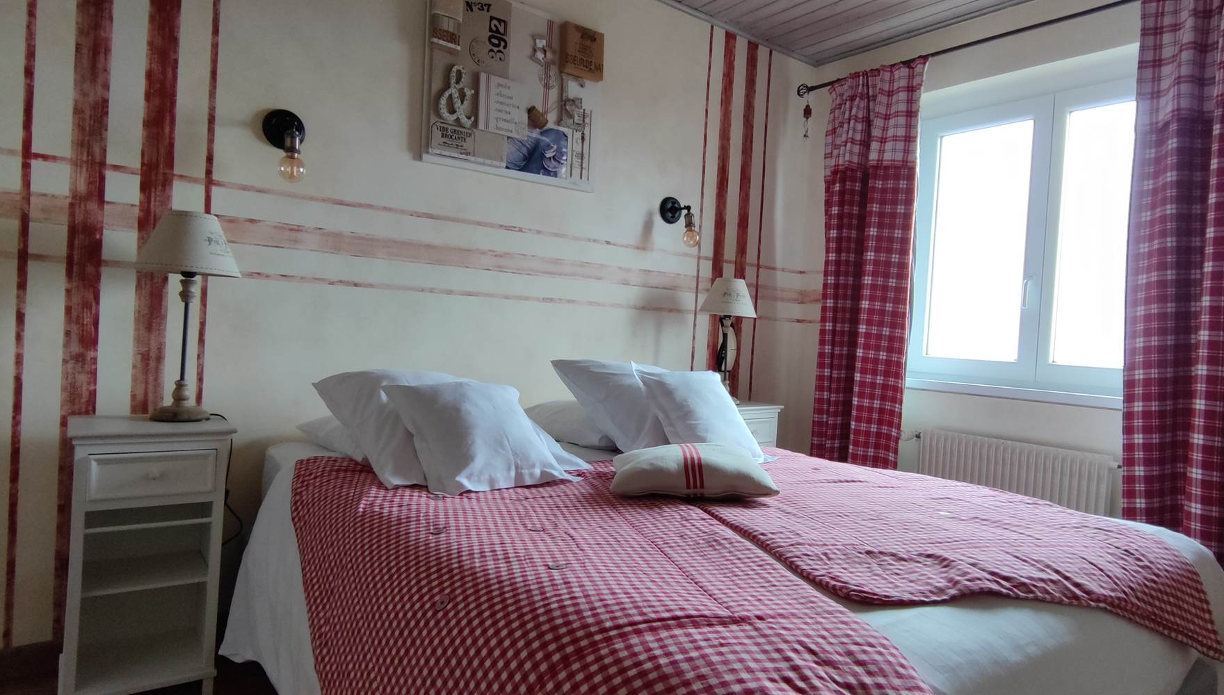 chambre lin et ficelle, vue massif des Vosges