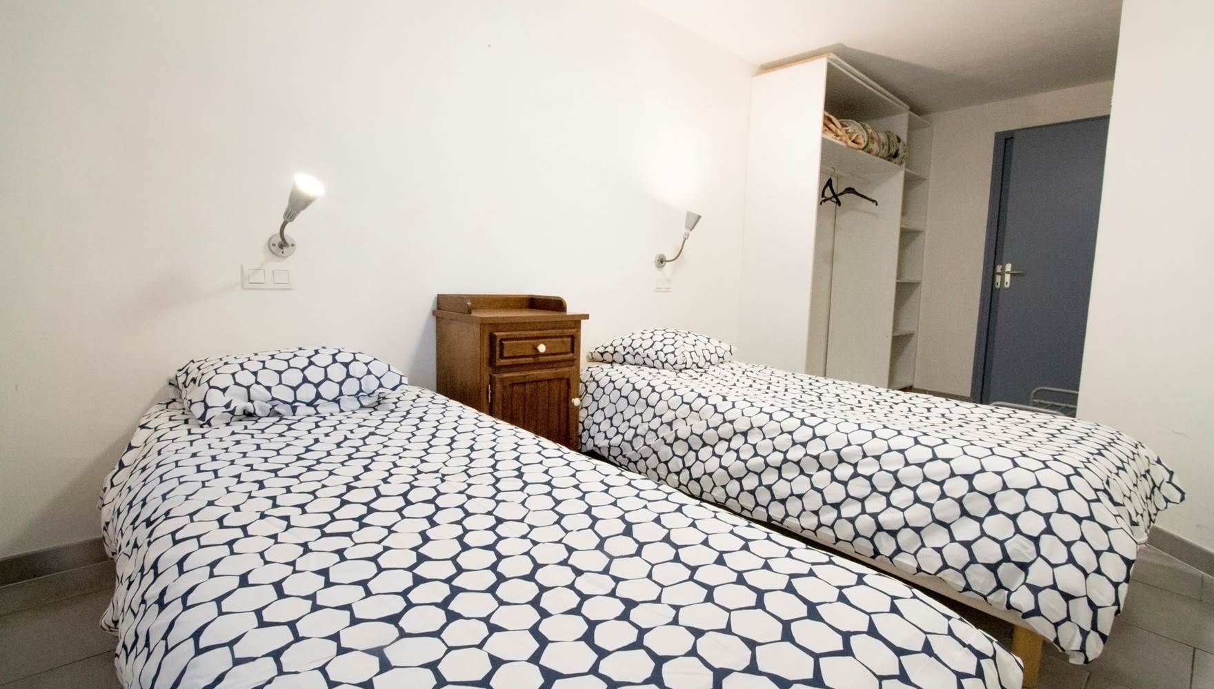 19 B gîte Chambres lits jumeaux