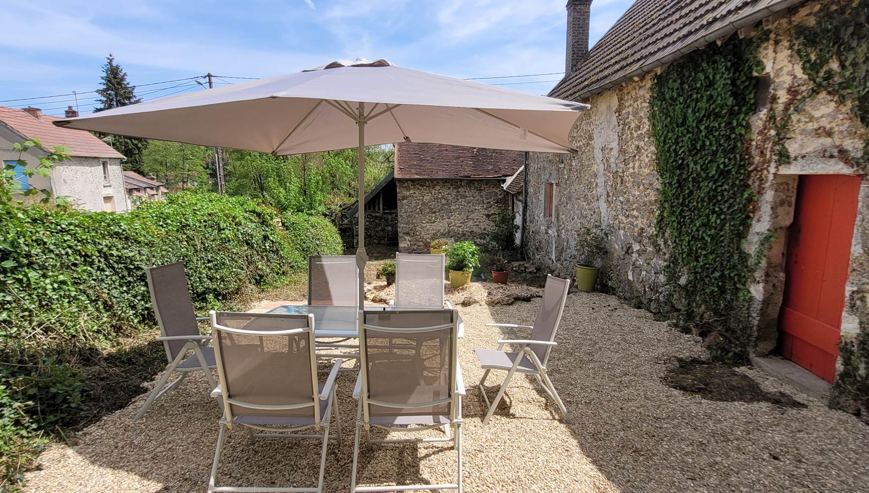 Le Jardin Privé du gîte Le Pelerin