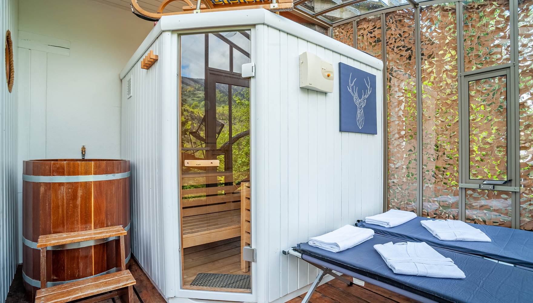 Sauna finlandais à usage privatif