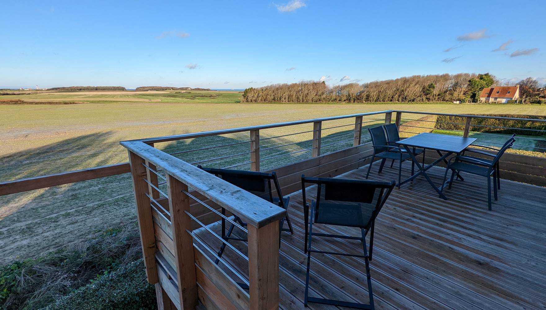 Terrasse petit gîte - La Rogeraie Cap gris nez