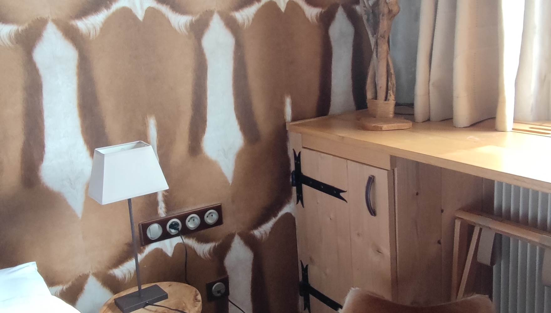 bois brut et ambiance champêtre