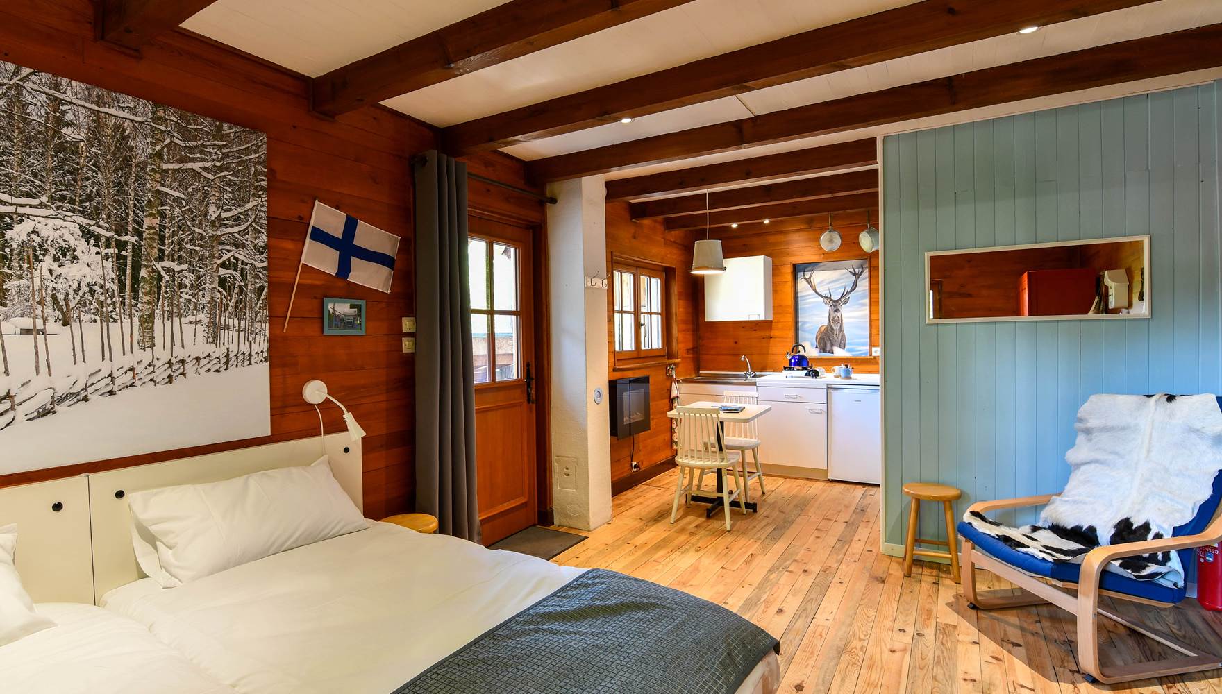 Décoration scandinave dans l'hébergement insolite