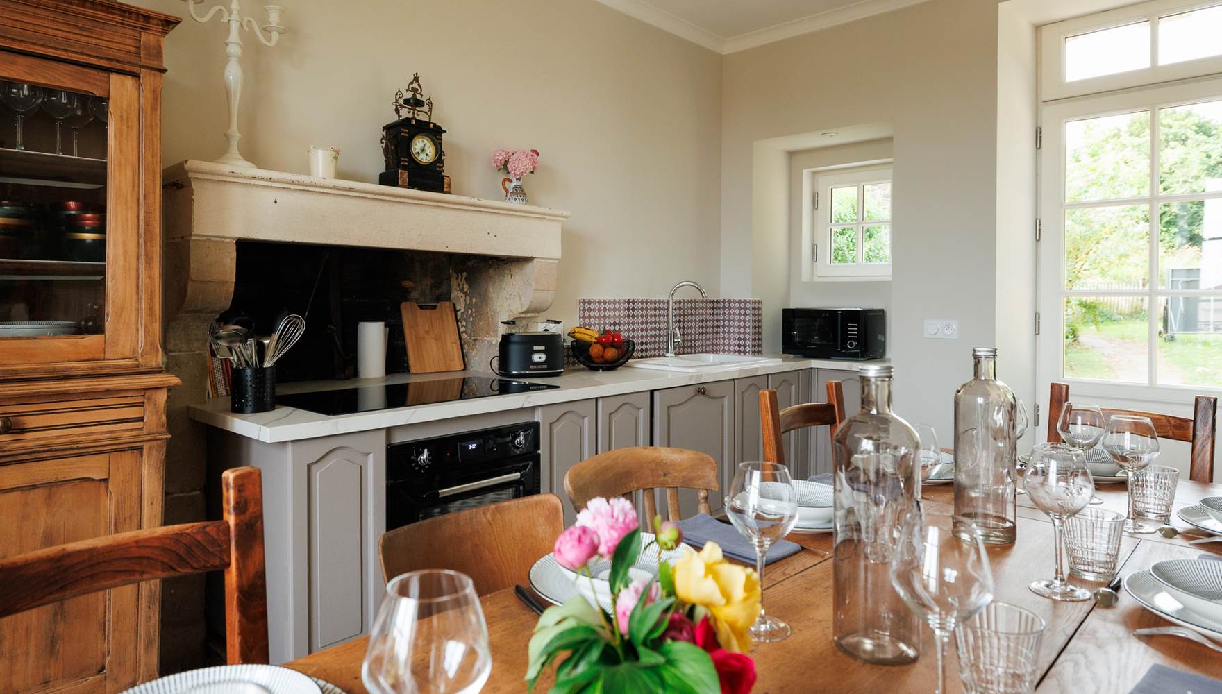 Cuisine Gite de charme le Quatre feuilles proche Puy du Fou