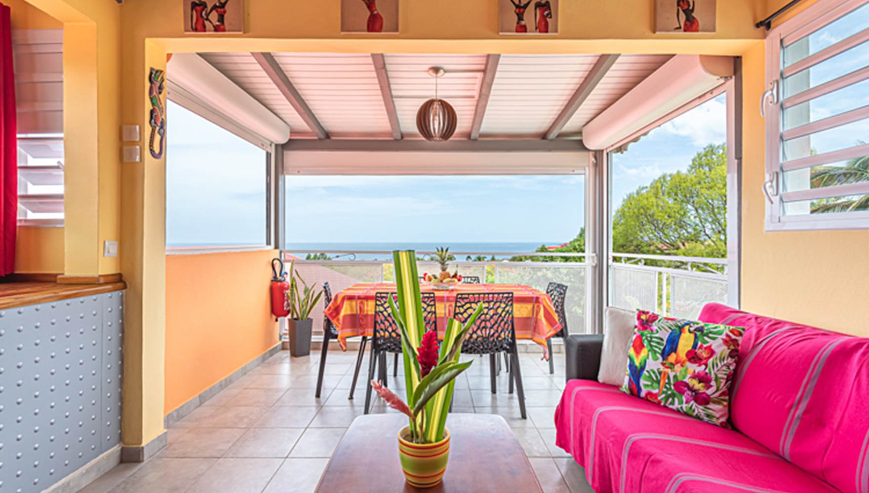 Alpinia, votre logement avec vue sur mer à Deshaies GUADELOUPE