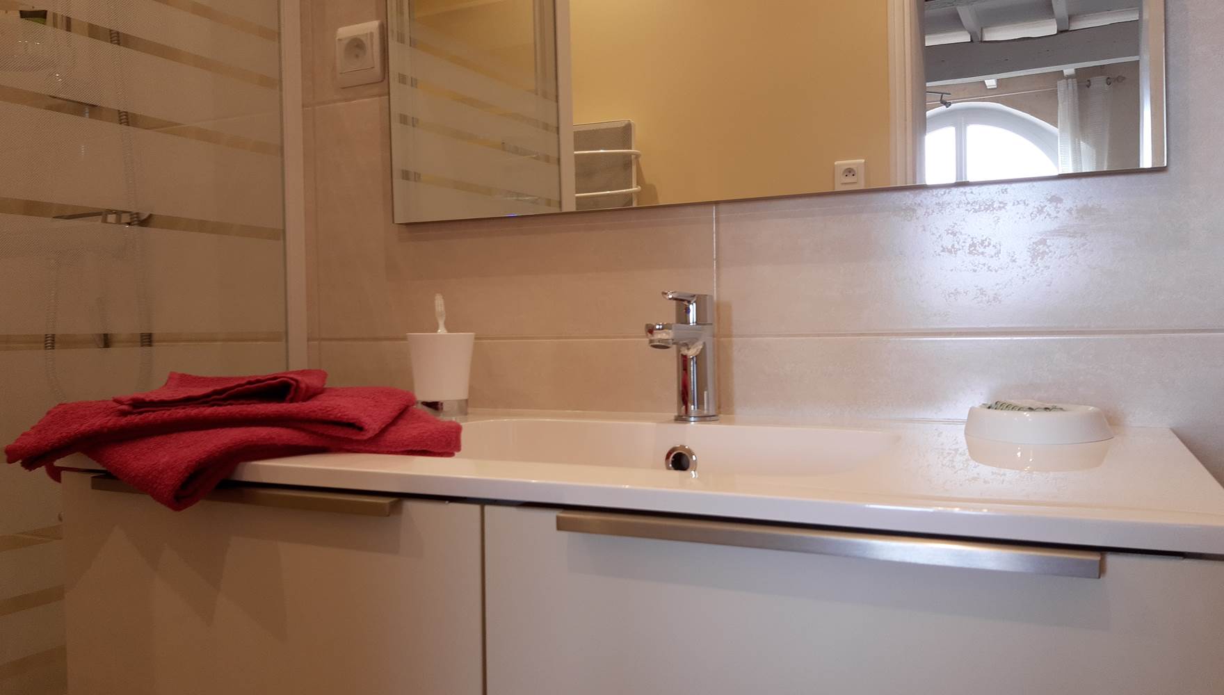 salle d'eau de la chambre d'hote La Montalbanaise