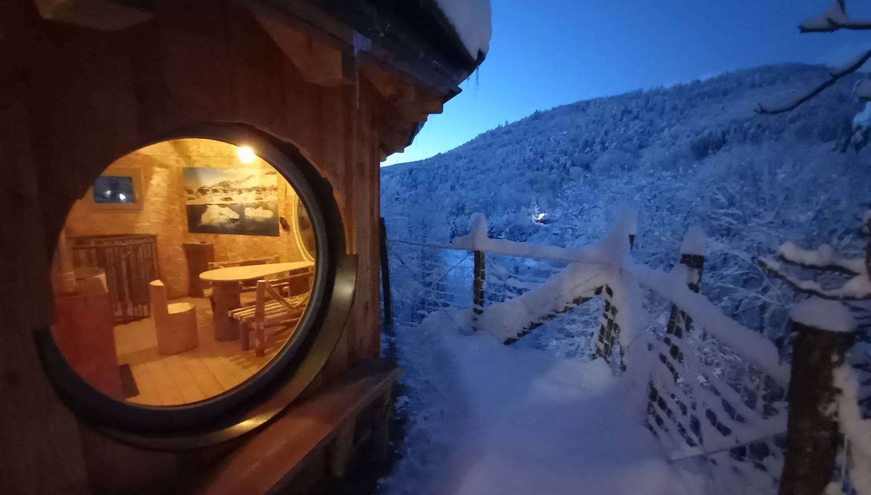 Ambiance hivernale dans la Cabane