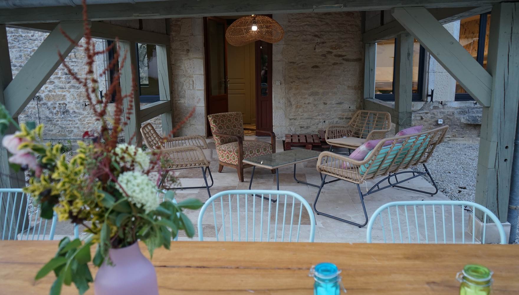 terrasse salon de jardin