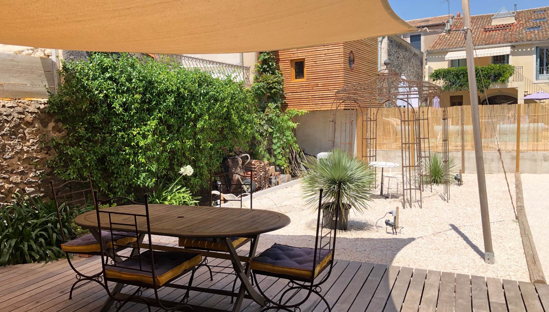 Vue du gite de la casa occitane