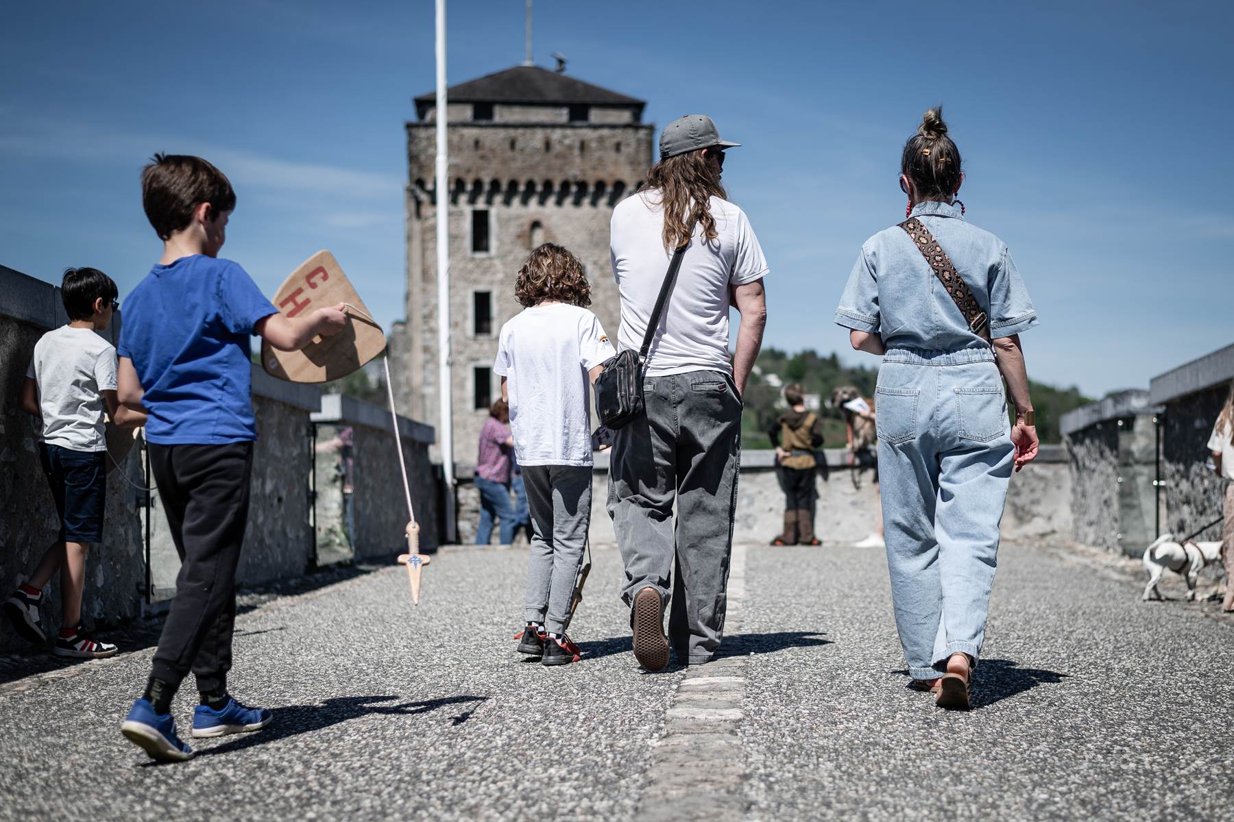 Chateau-Lourdes-Pyrénées-panorama-Sanctuiaire-famille-chien