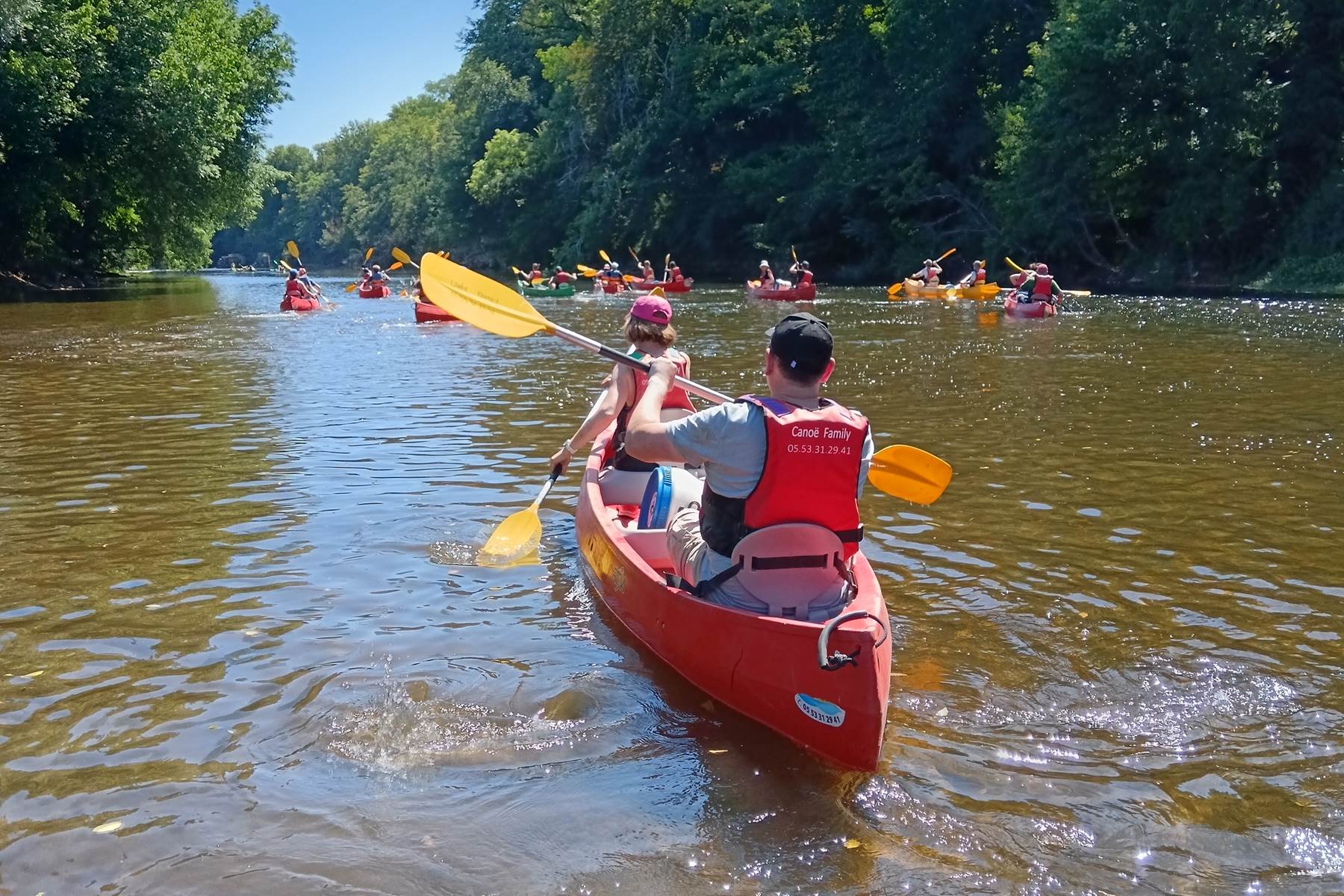 canoë en Dordogne avec canoë Family