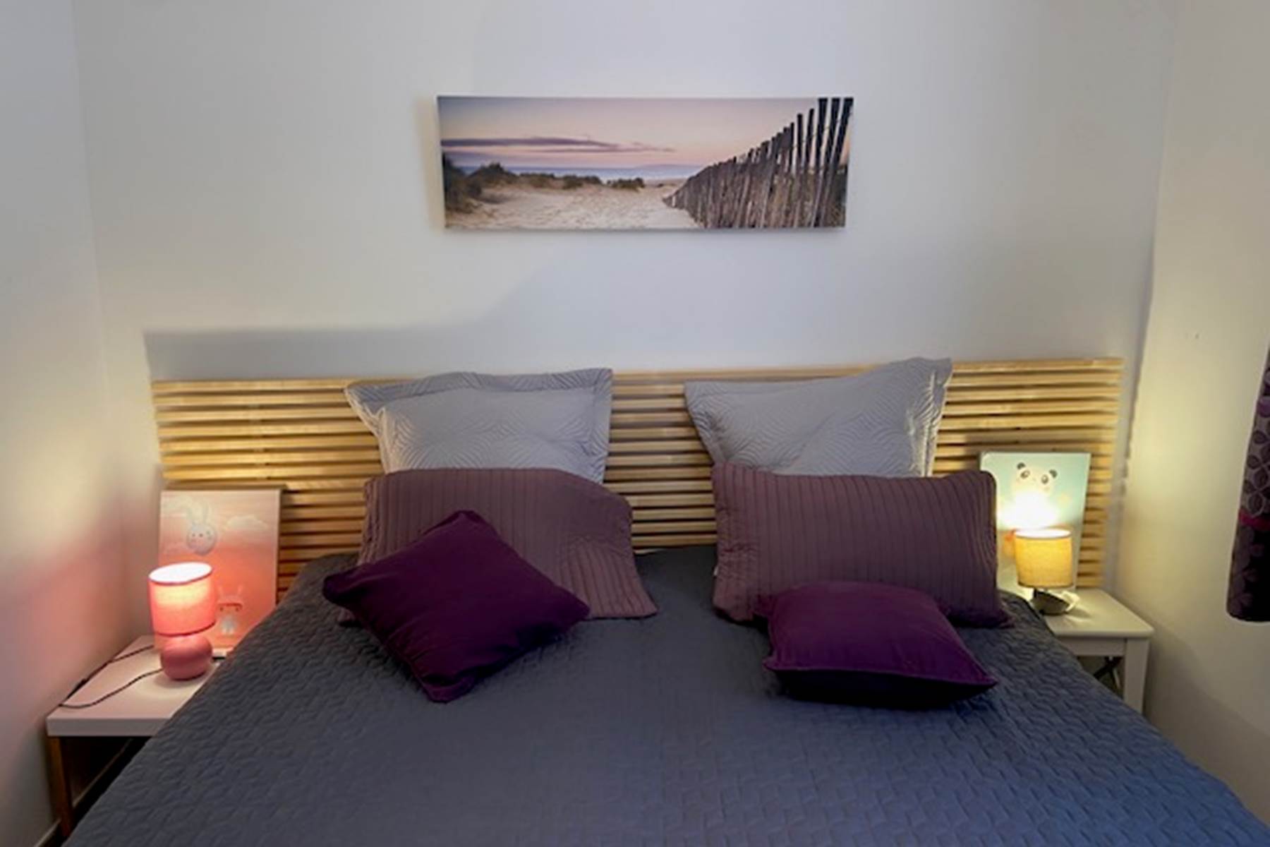 Chambre préparée avec 2 lits 80x190 rapprochés-photo-page