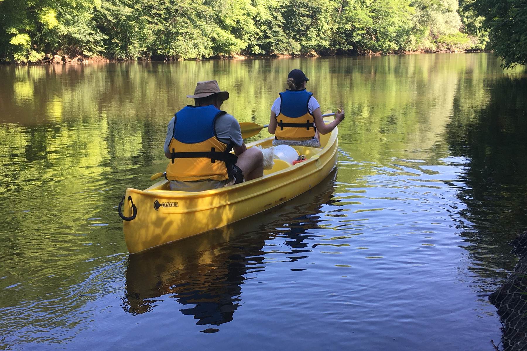 canoë sur la vézère avec canoëfamily
