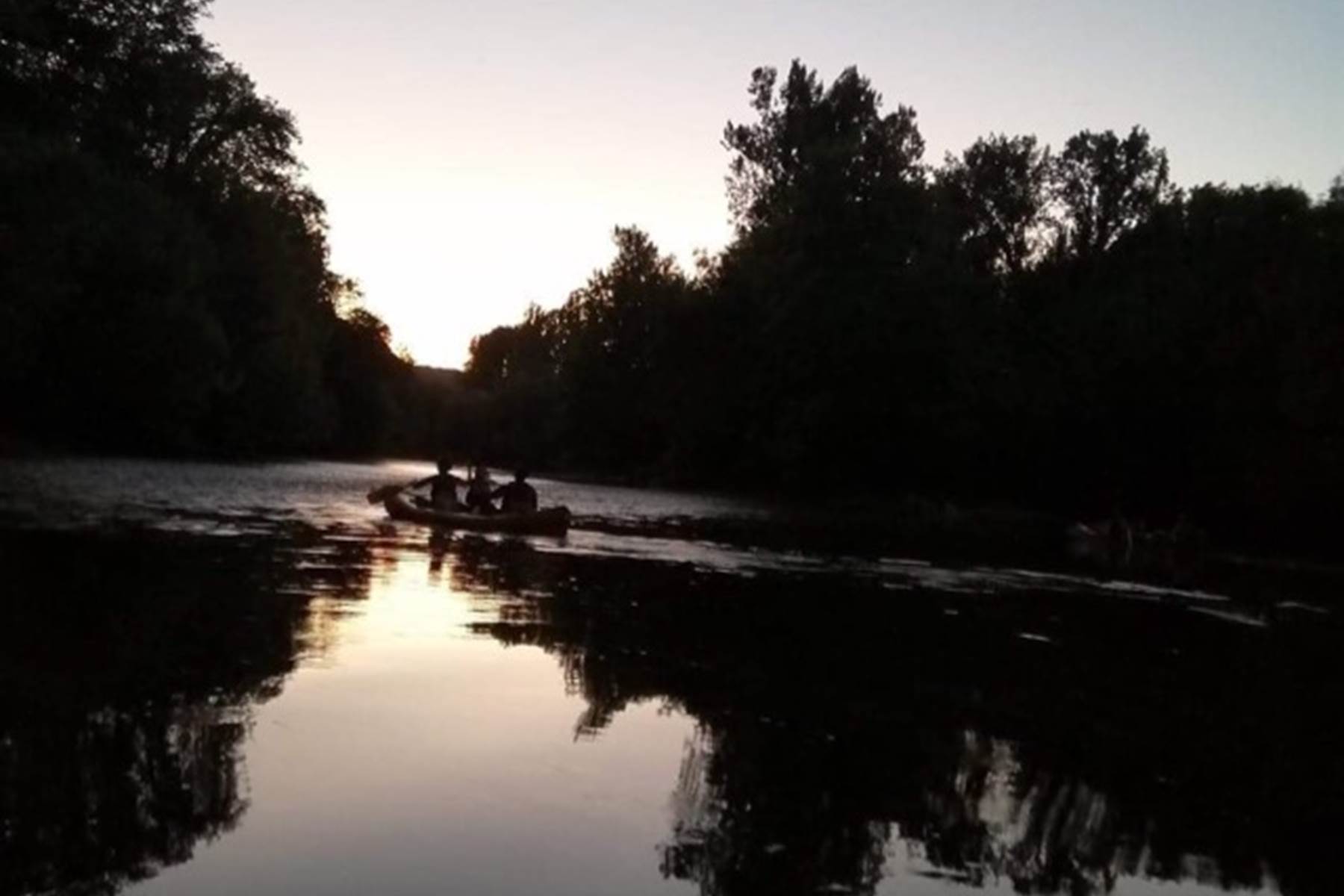 coucher de soleil sur la vézère