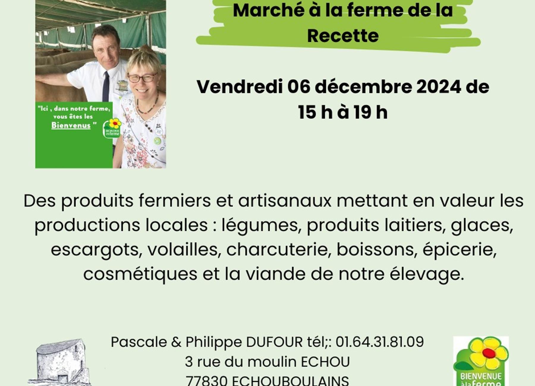 Marché à la ferme 06 décembre 2024