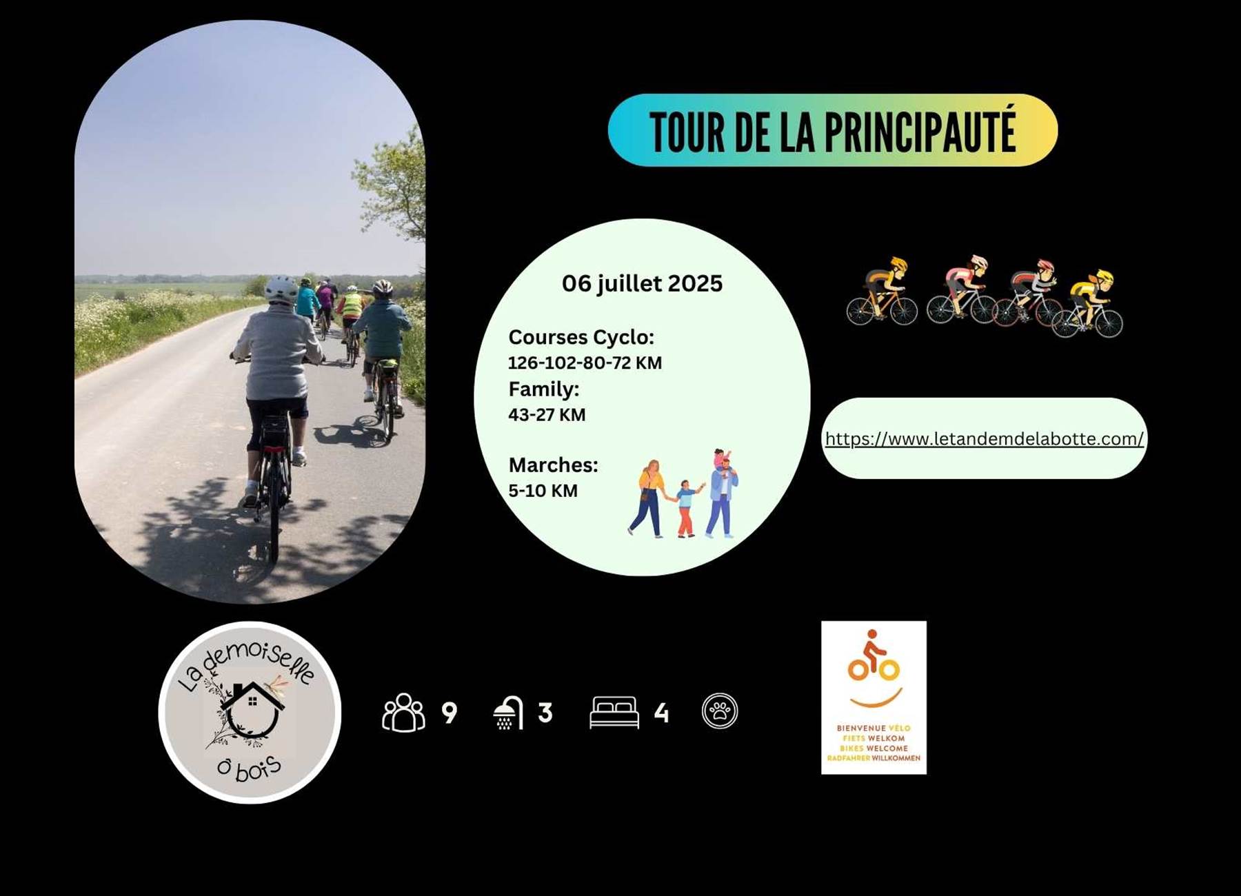 cyclotourisme à la demoiselle ô bois