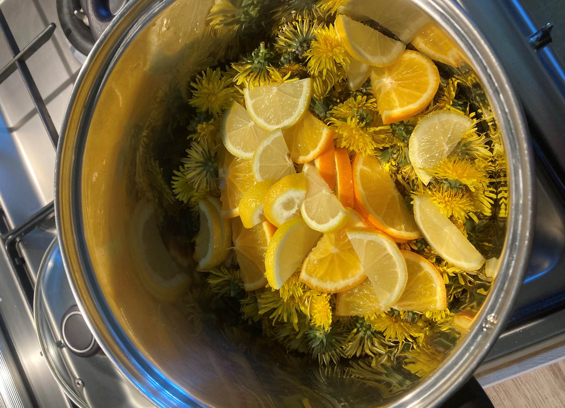 préparation gelée de pissenlit