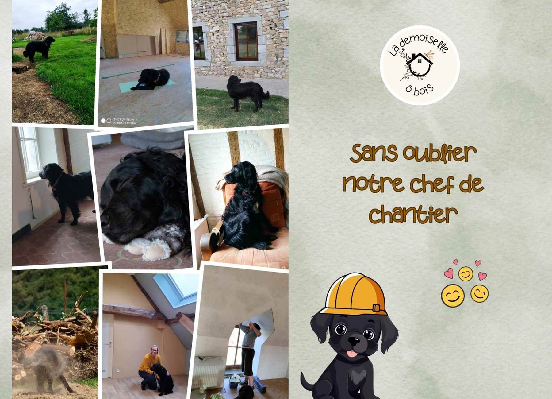 La demoiselle ô bois avec son maître de chantier