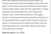 Les commentaires de nos hôtes 😍