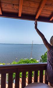 Balcon vue sur le lac