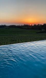 piscine soir